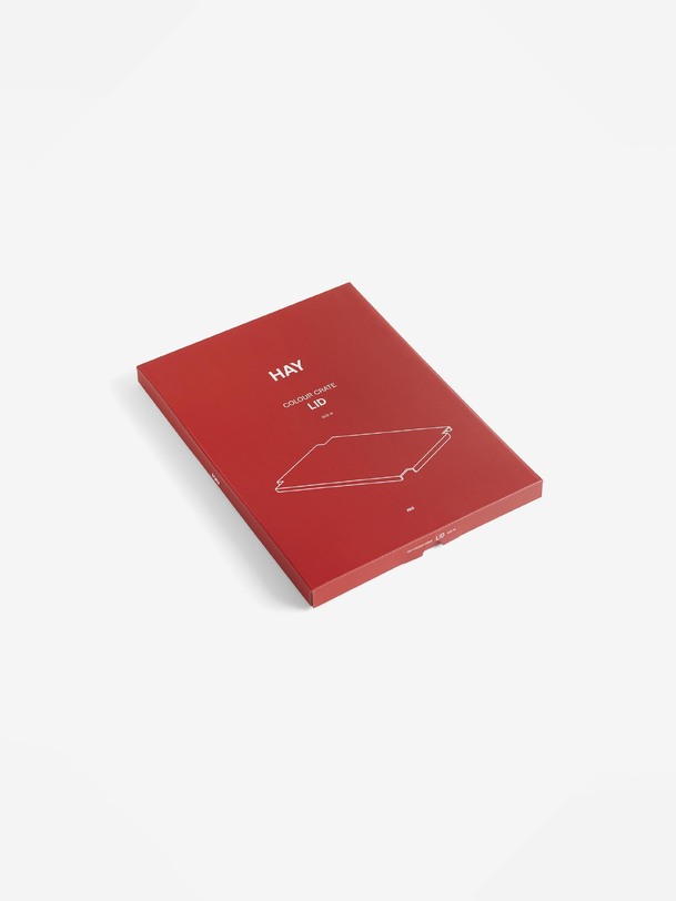 Couvercle metal rouge - colour crate - hay rouge