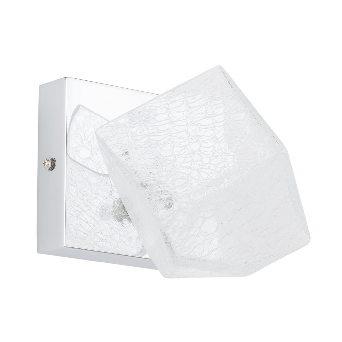 Kinkiet chromowany biały ZEN 1xG9x28W wym:14,5x18x14,2cm IP20 Italux