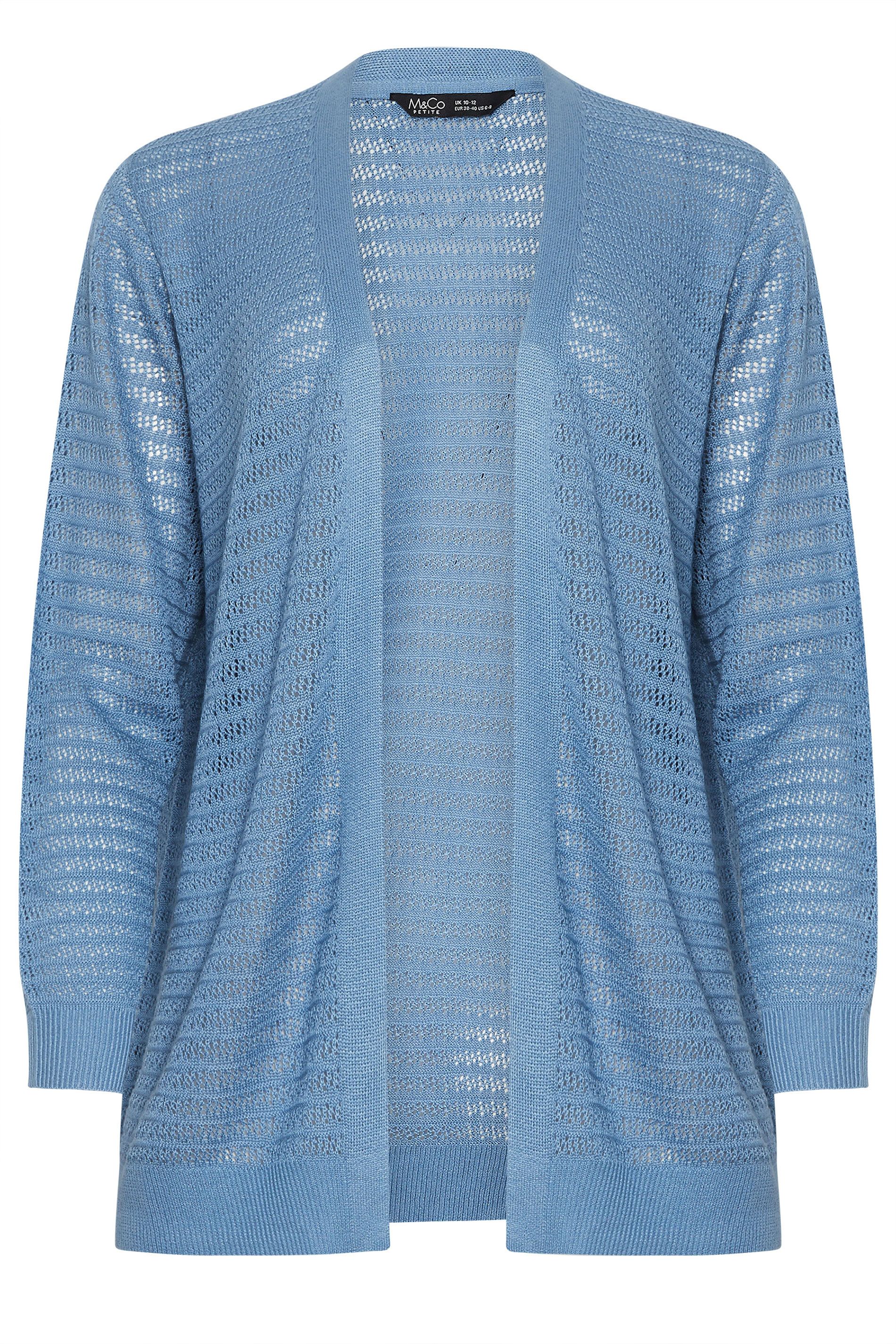 M&Co Petite Pointelle Detail Cardigan