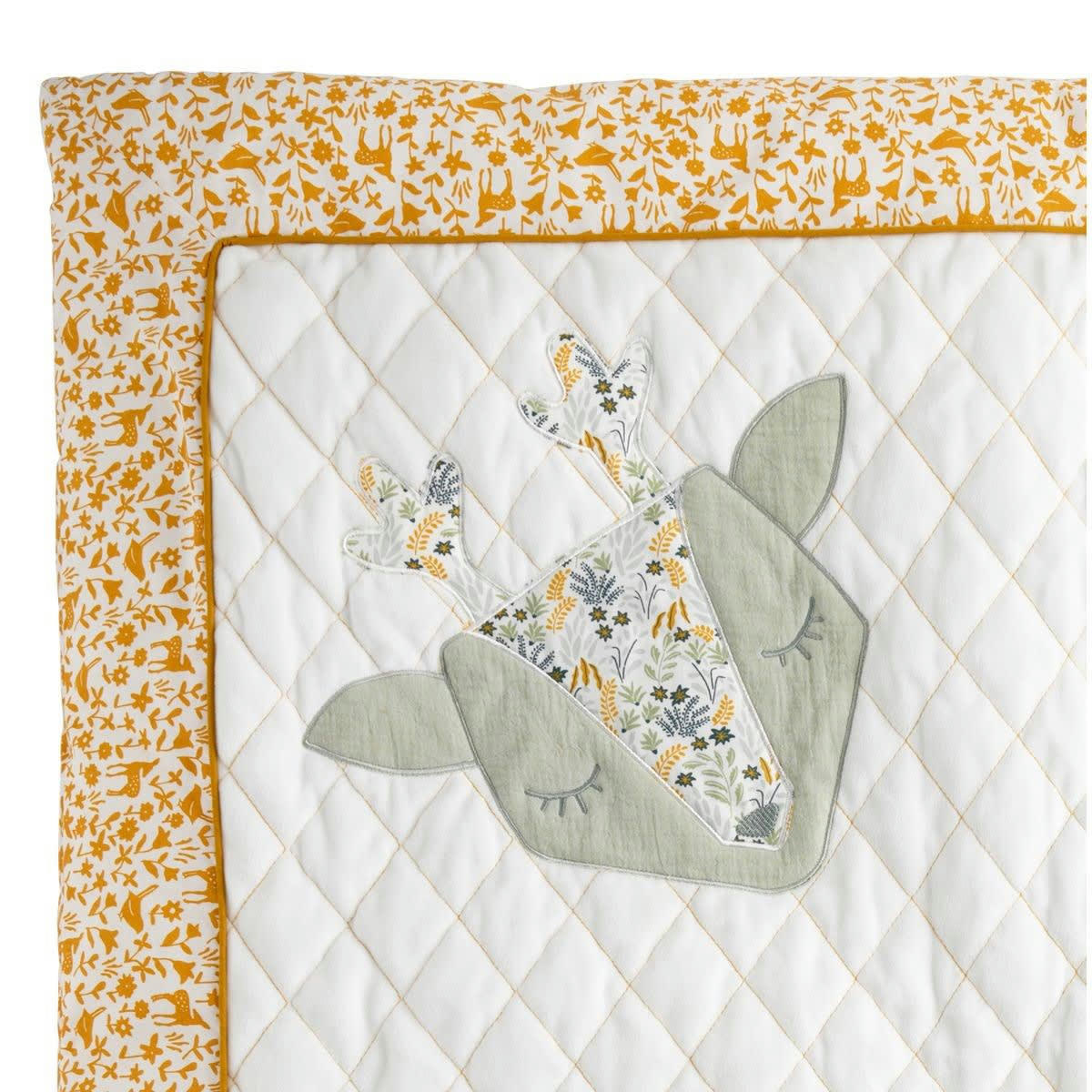 PROMENONS NOUS - Grand tapis 100x100 cm en coton blanc