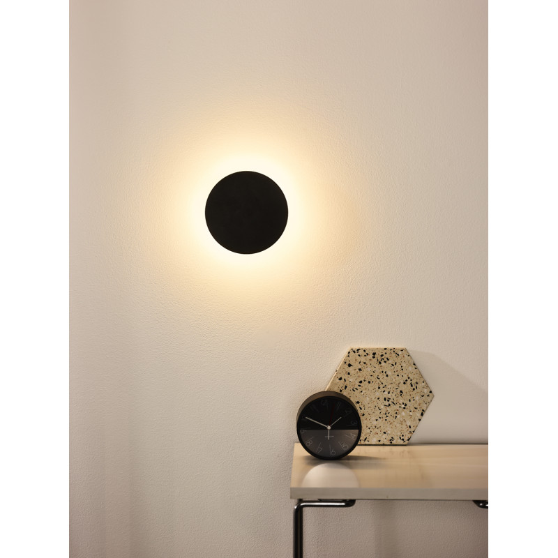 Applique LED Eklyps noire Ø 15 cm 6 W LUCIDE