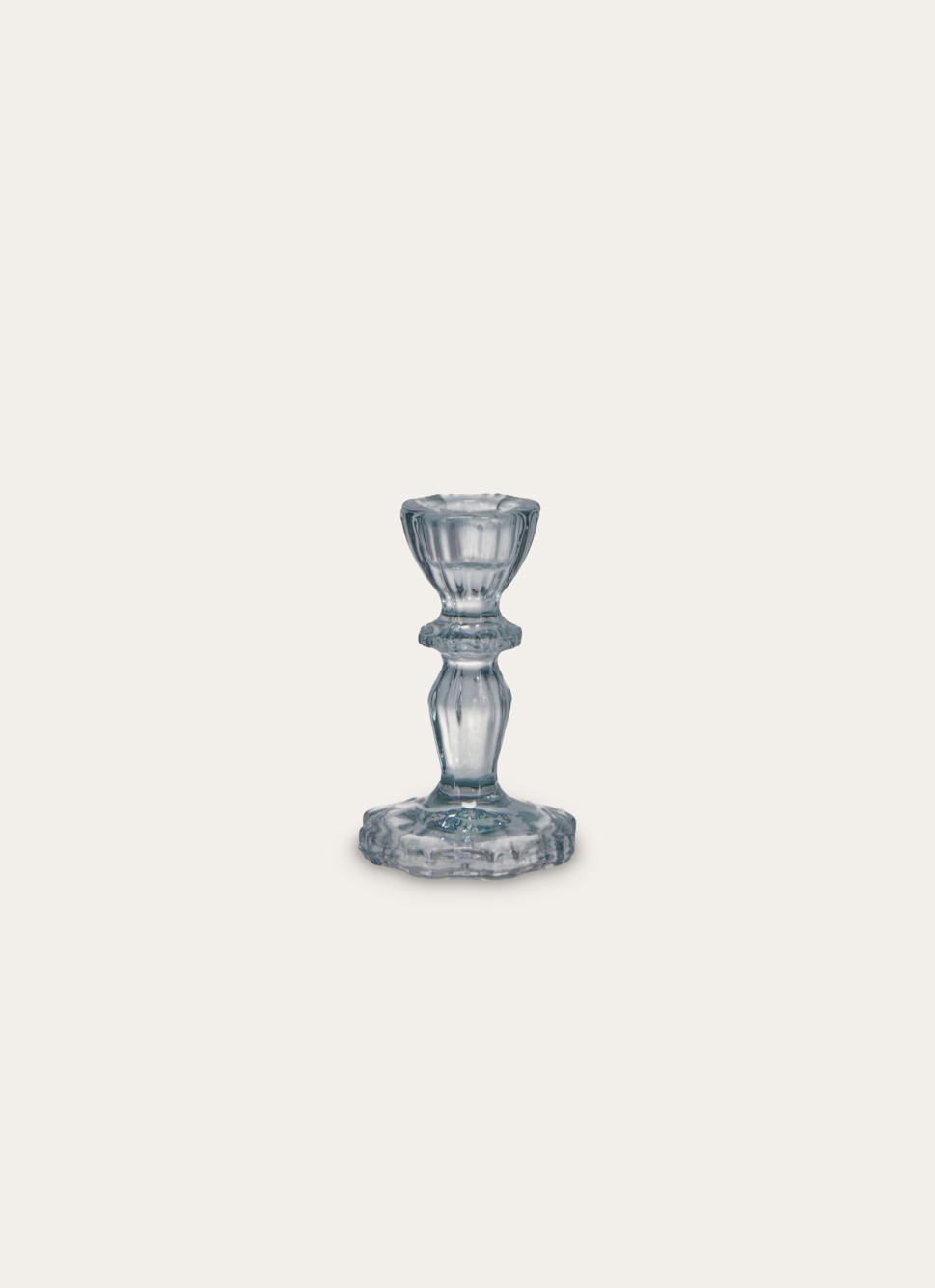 BOUGEOIR EN VERRE TEINTÉ H11 CM BLEU