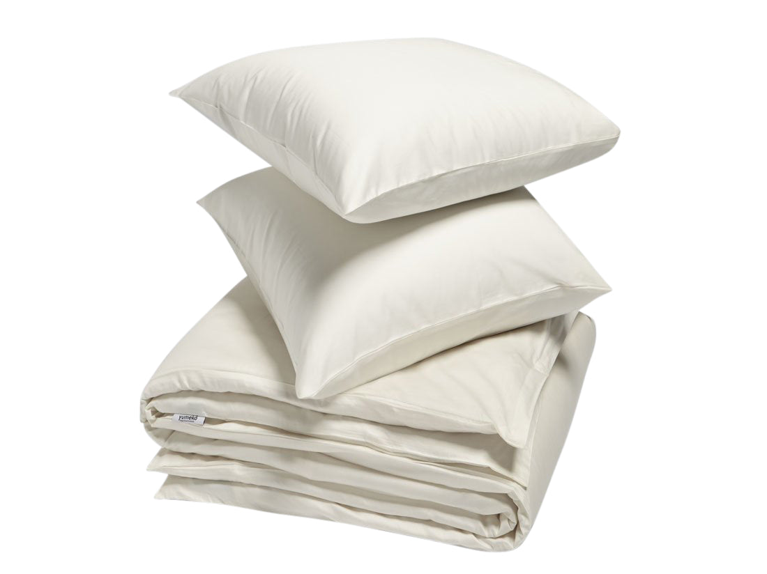 Yumeko dekbedovertrek katoen satijn warm white 200x220   2/60x70