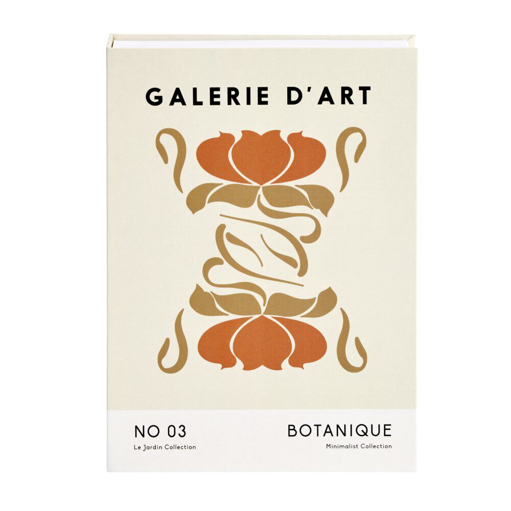 BoÎte de rangement forme livre déco Galerie d'art 25x18xép3,7cm (2 modèles)