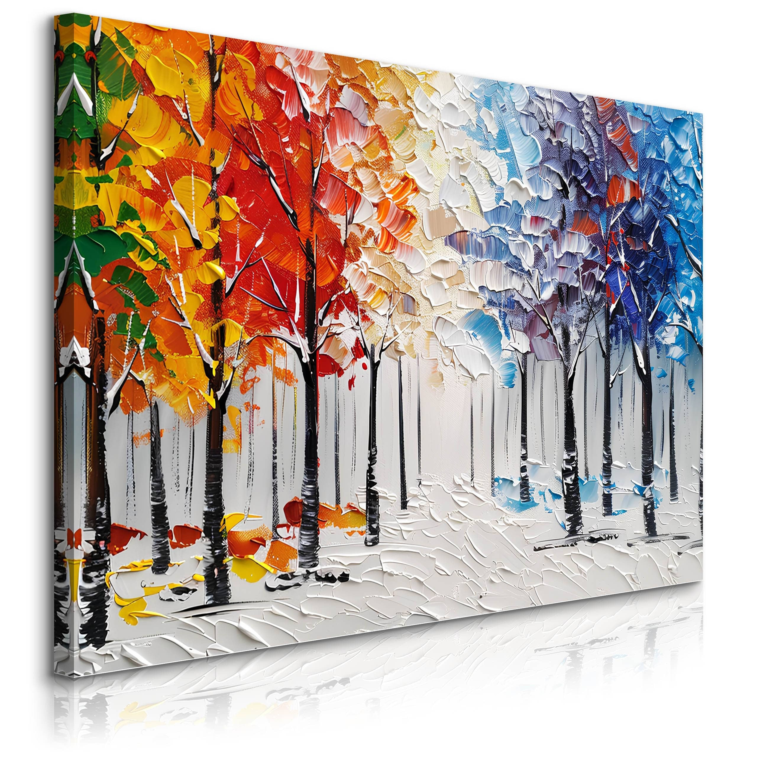Obraz Abstrakcyjny Barwny Las 30x20cm