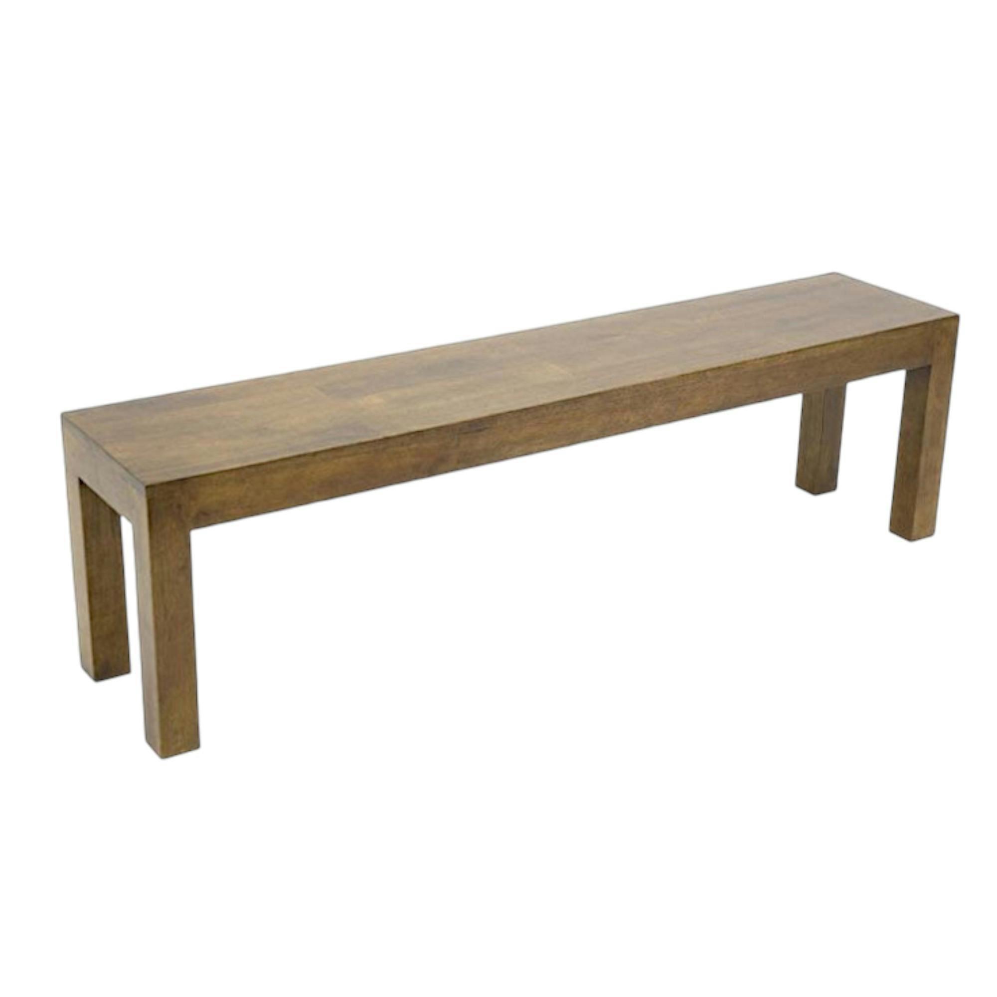 Banc bois moderne hévéa 160cm OLGA