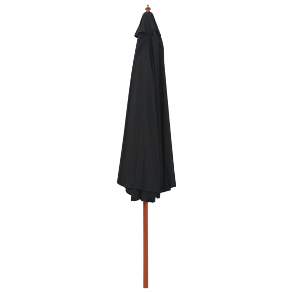 Parasol ogrodowy CzarnyvidaXL