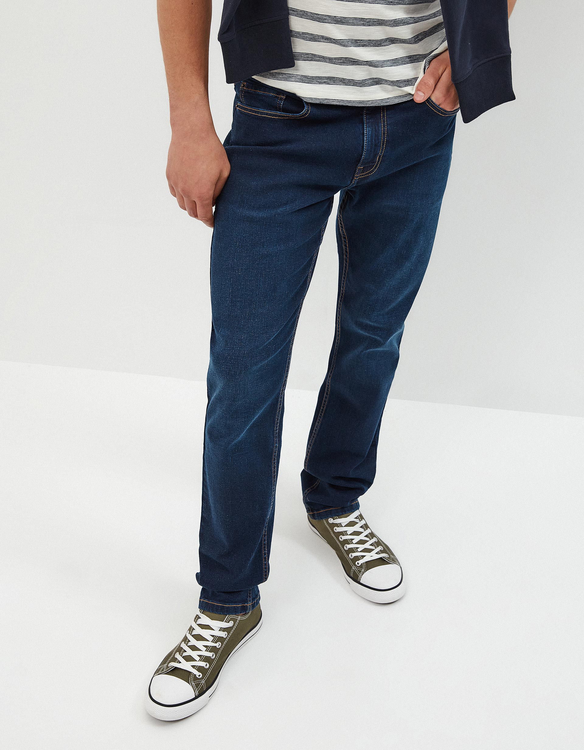 Jeans Slim-fit, Homem, Azul Escuro
