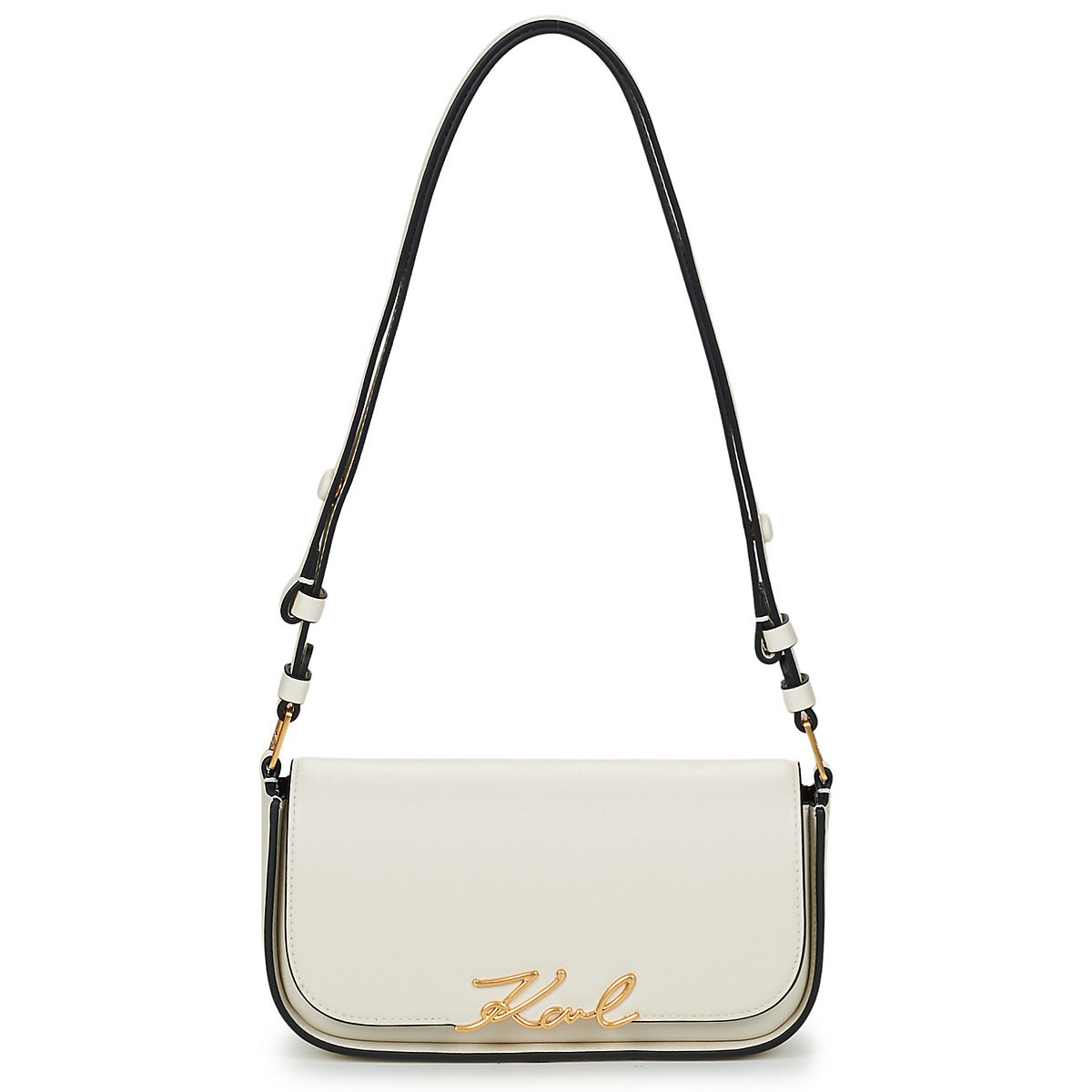 Karl Lagerfeld - K/SIGNATURE CROSSBODY - White / Gold
