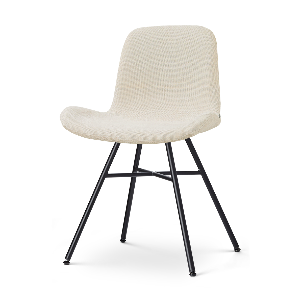 Nolon Noa-Fé Eetkamerstoel Cottonbeige - Zwart Onderstel
