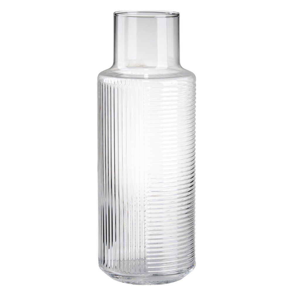 Carafe en verre Helen 1,2L texturée transparente Ø6xH24,5cm