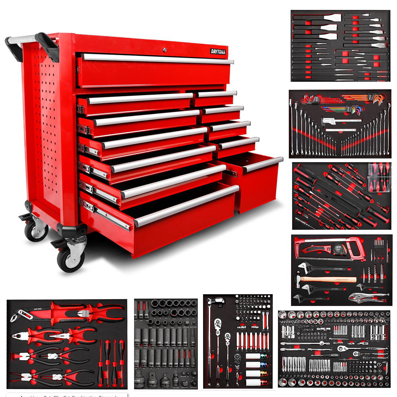 Daytona 655 Piece  Mechanical Tool Set with 43