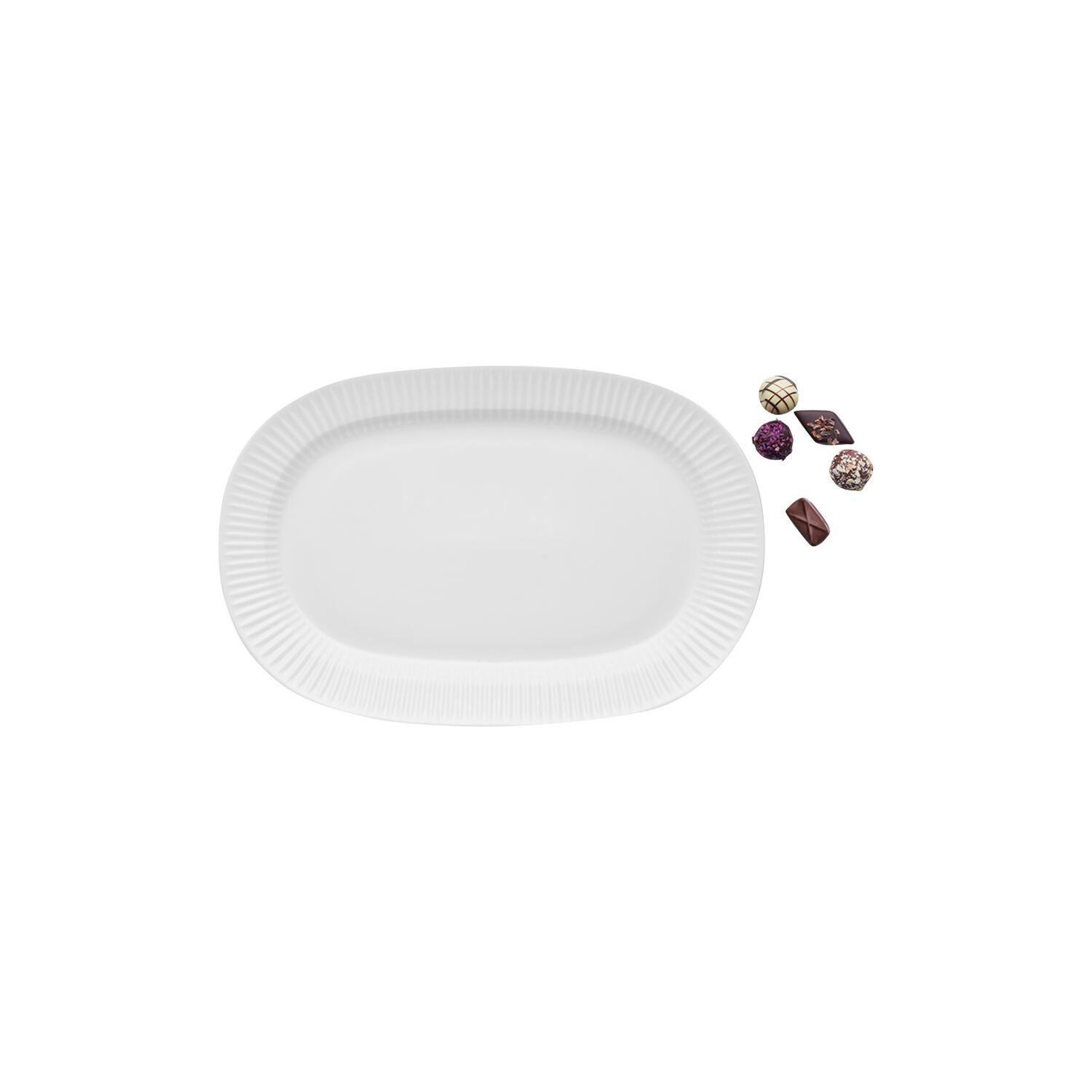 Legio Nova ovalt serveringsfad 37 cm, white