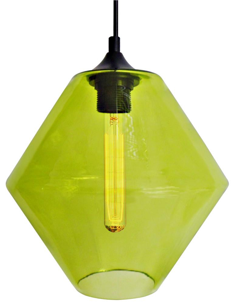 Lampa wisząca czarno-zielona BREMEN 1xE27x60W wym: 110x23x23 cm Candellux