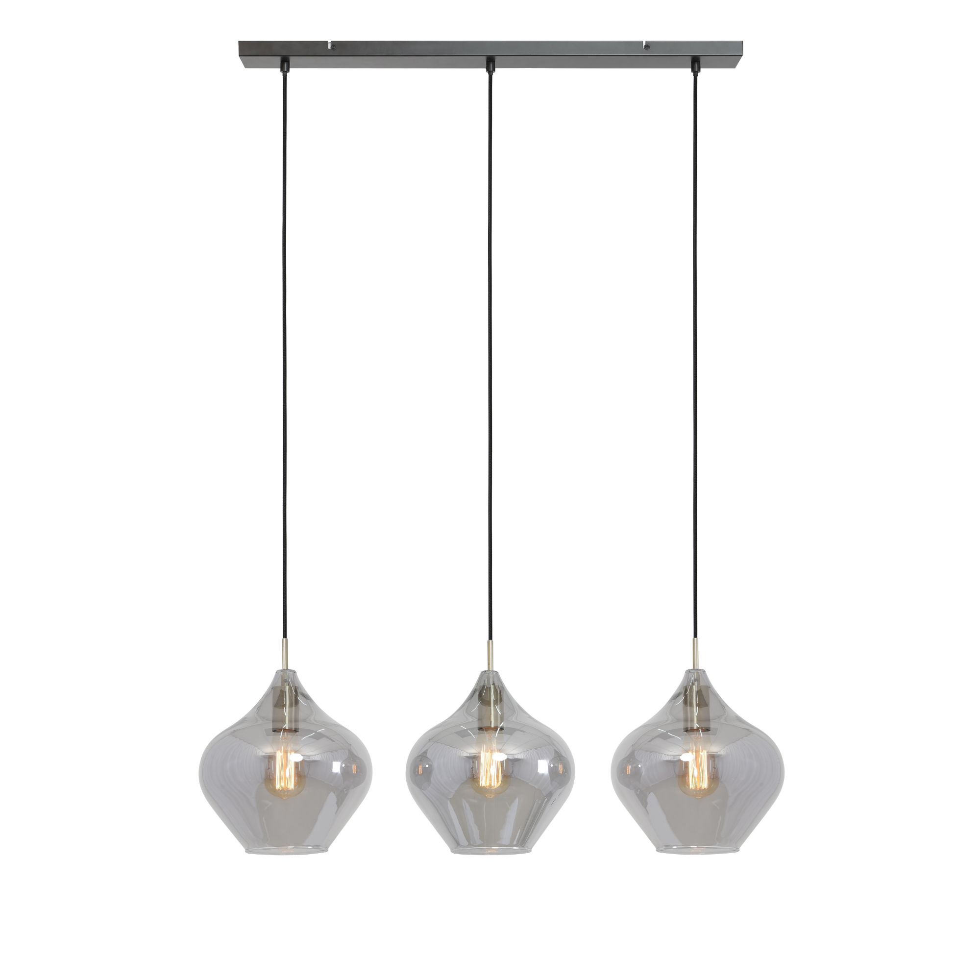 Light & Living hanglamp Rakel - brons - 80x27x30cm