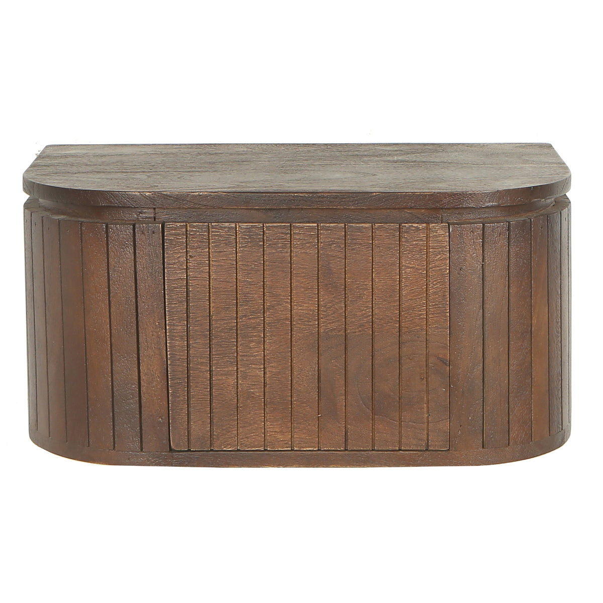 Giga Meubel Nachtkastje Merel - Zwevend Donkerbruin Hout - 55x35x26cm