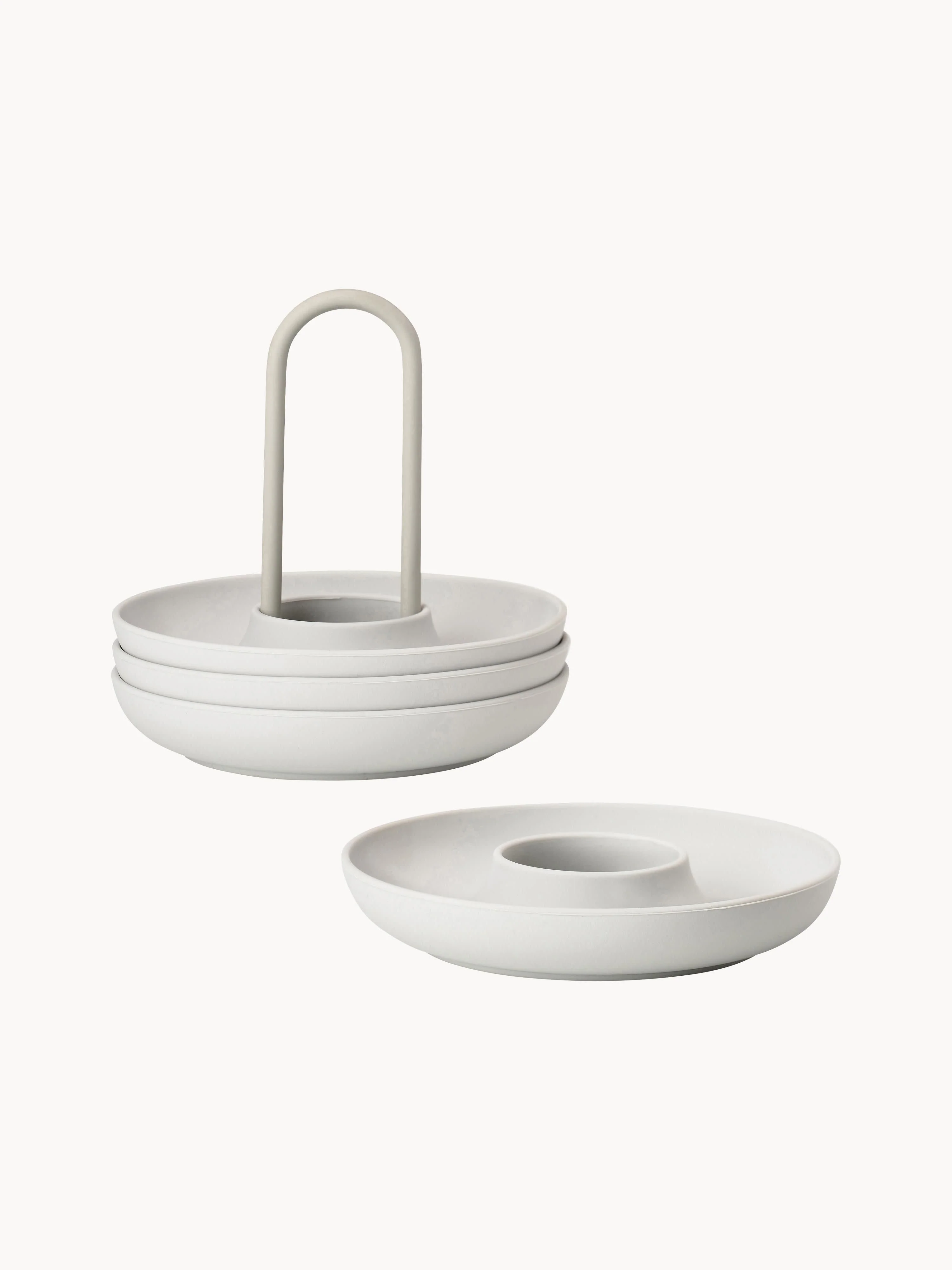 Eierbecher Singles mit Halter, 5er-Set
