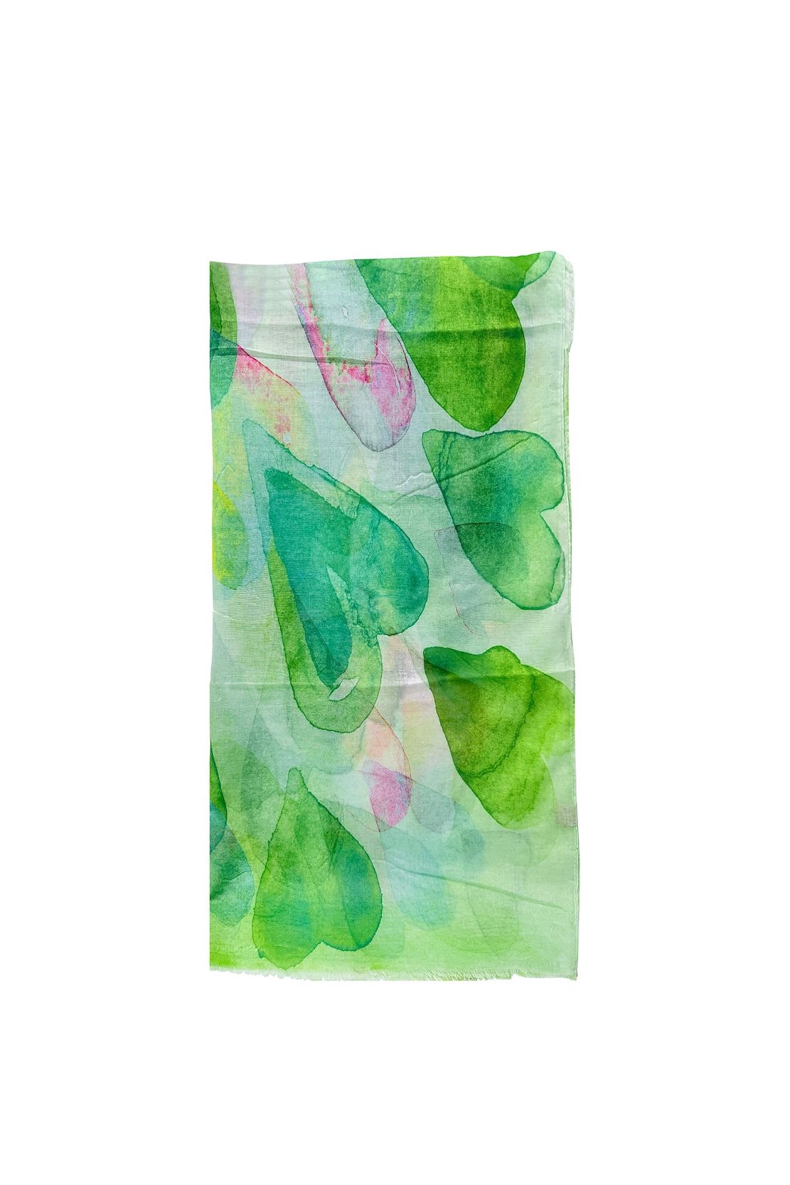 Vellin Watercolour Heart Print Scarf