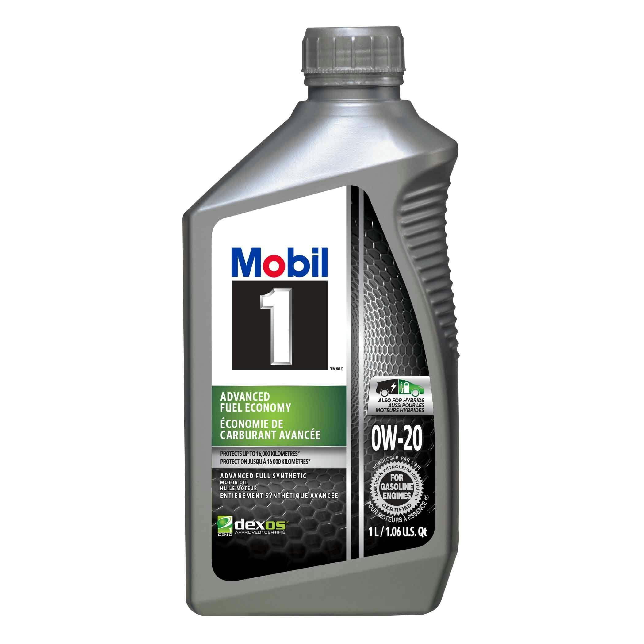 Mobil 1™ Advanced Fuel Economy 0W20 Synthetic Engine/Motor Oil, 1-L