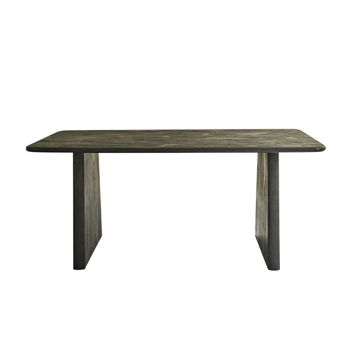 LUCKY - Table à manger en manguier massif noire 8 pers.