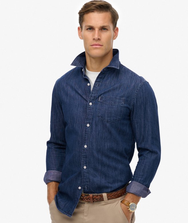 Essential Long Sleeve Denim Shirt