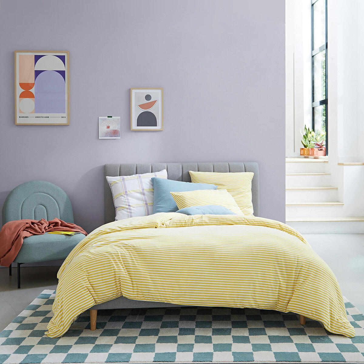 Taie d'oreiller jersey coton/modal Dolsi Jaune