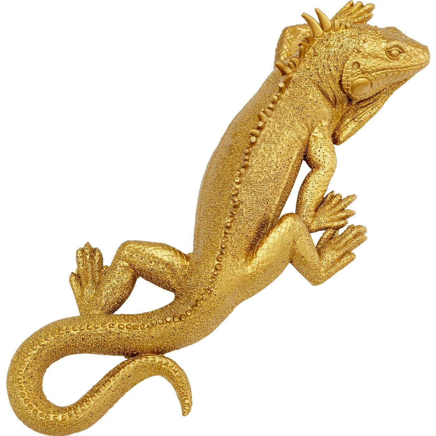LIZARD - Déco murale iguane doré 31x11cm Kare Design