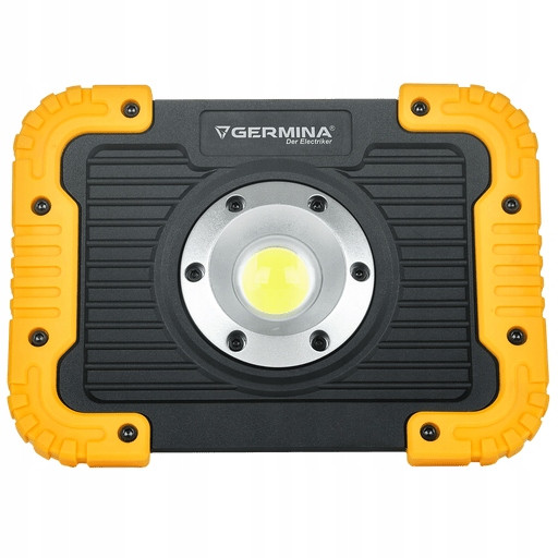Naświetlacz LED Germina 10W akumulatorowy z power bankiem 1szt.