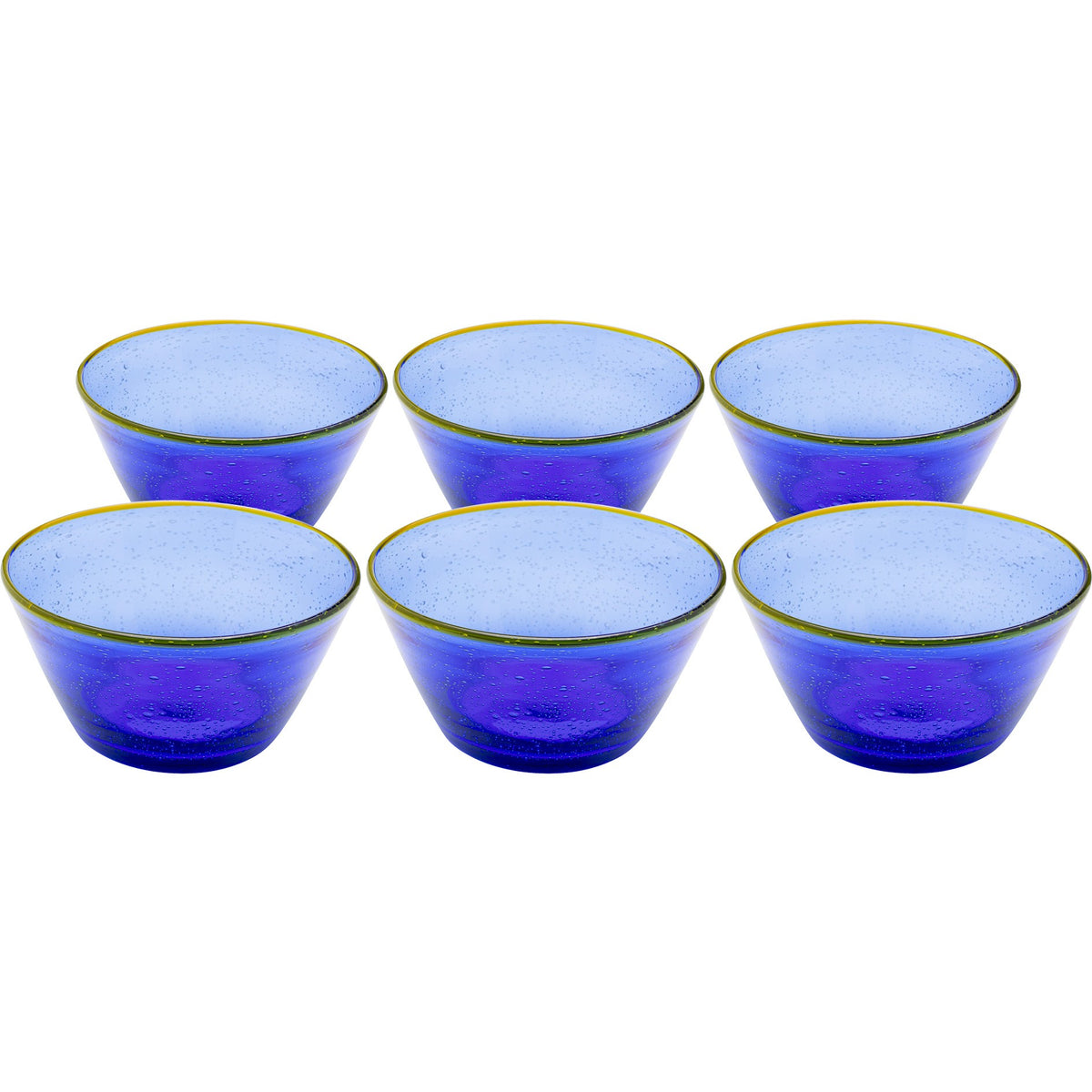 Kare Design Kommen Bubbles blauw (6/set)