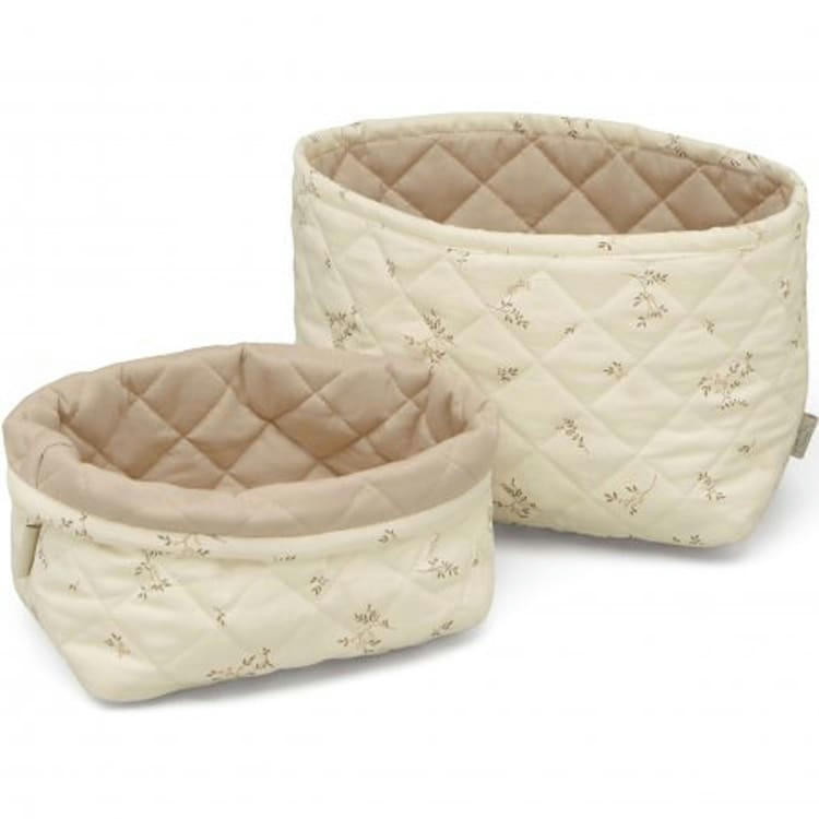 - Lot de 2 paniers de rangement matelassés Ashley