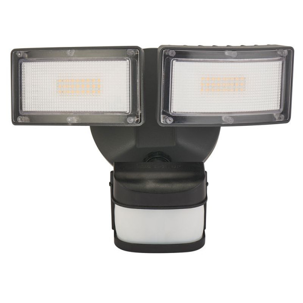 Naświetlacz Duo z czujnikiem czarny LED 36W 3000lm 4000K IP54 SU-MA