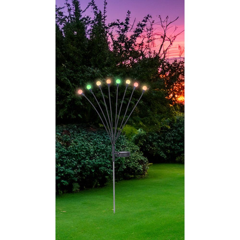 SOLCELLELAMPE GLOBO FLERFARGET BAKKESPOT