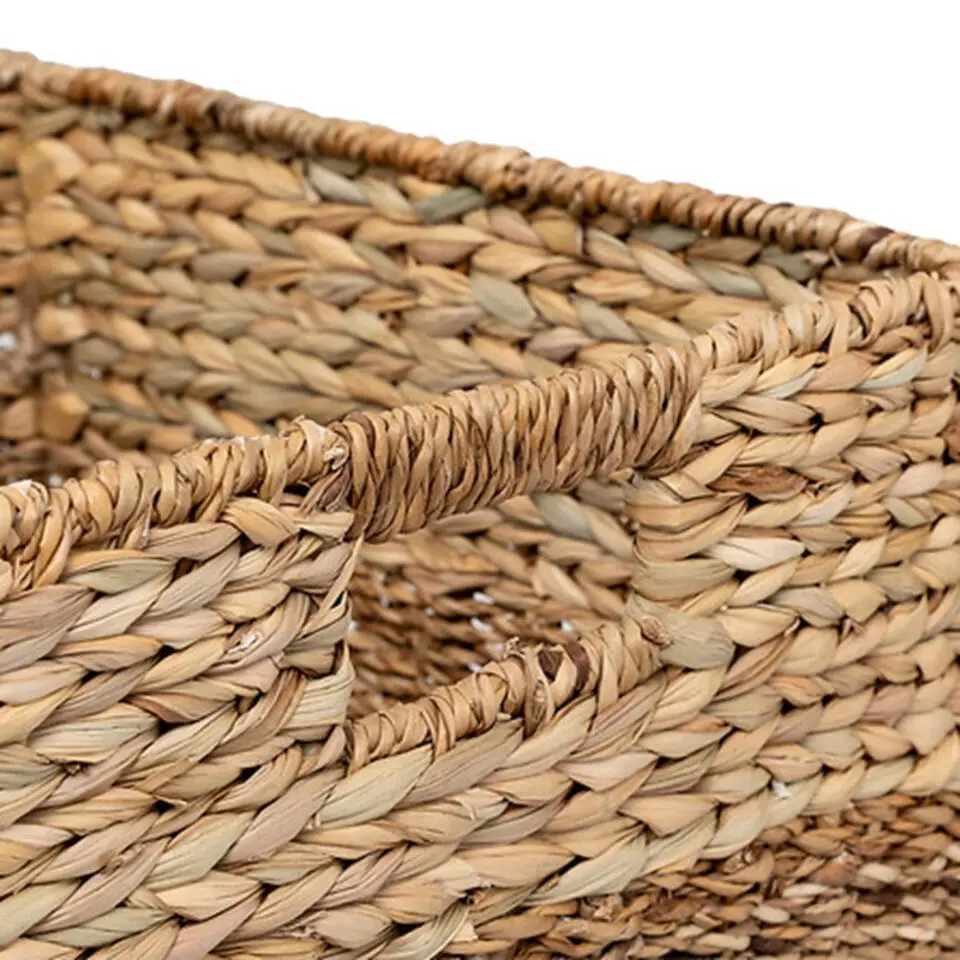 5Five gevlochten opbergmand met handvaten - 38 x 38 x 38 cm