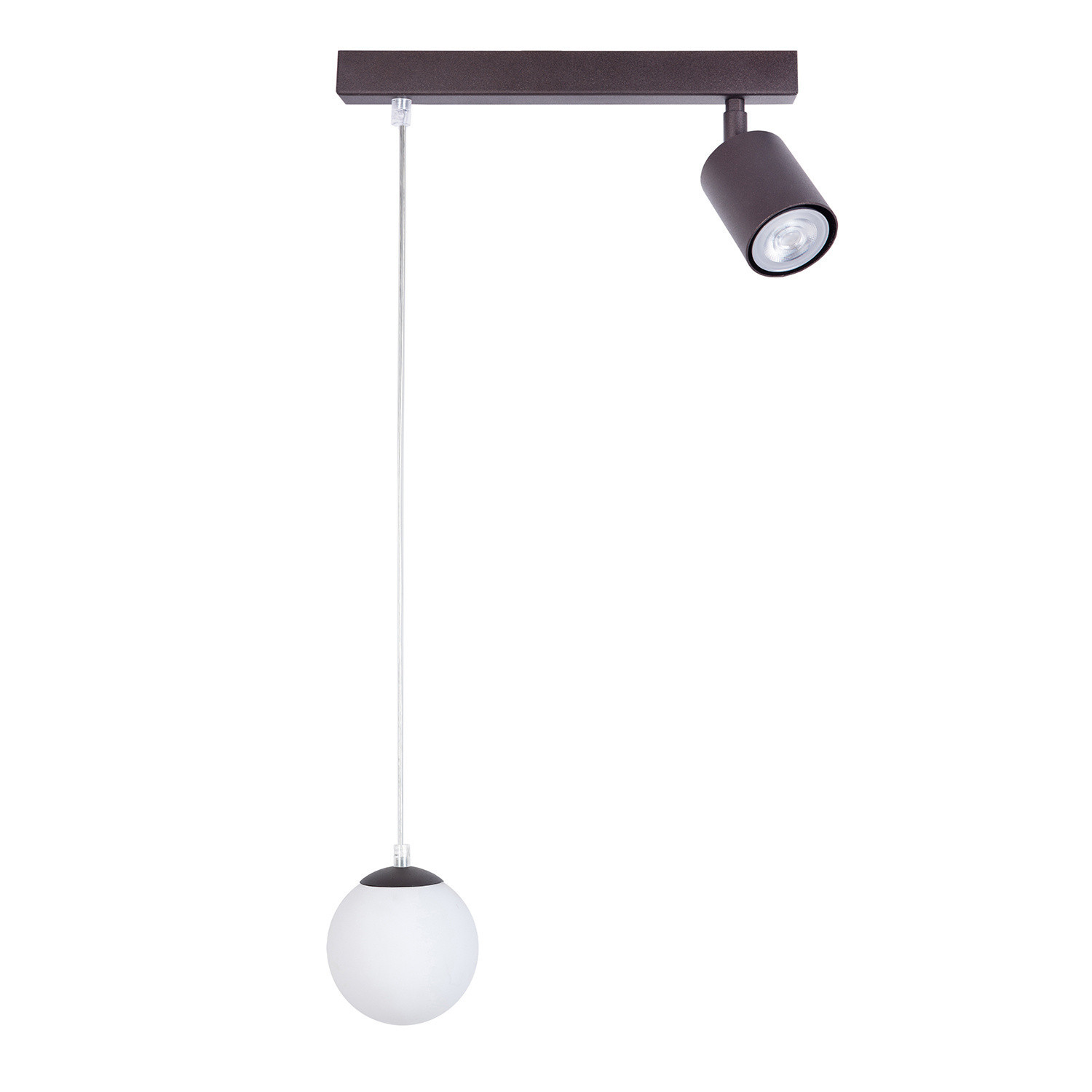 Lampa wisząca brązowo-biała TAVIRA 2xG9x22W Sigma Lighting