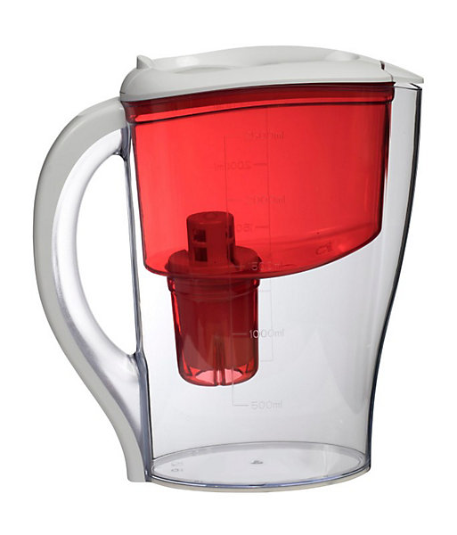 Pack 12 Cartouches et carafe filtrante rouge offerte