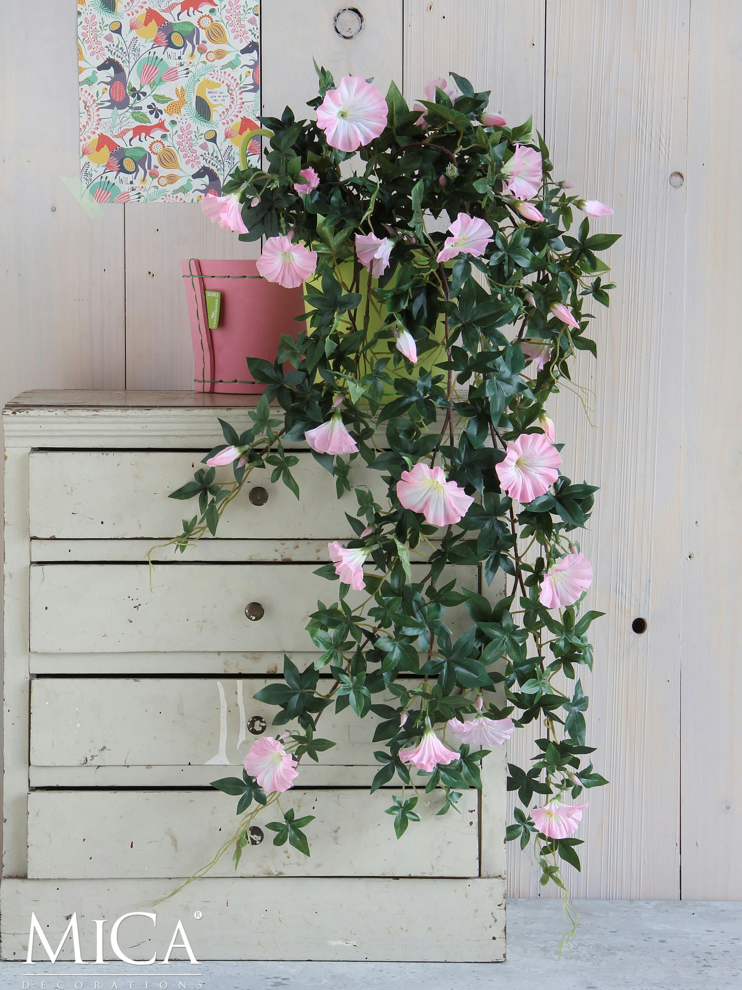 - Petunia artificielle suspendue rose H80