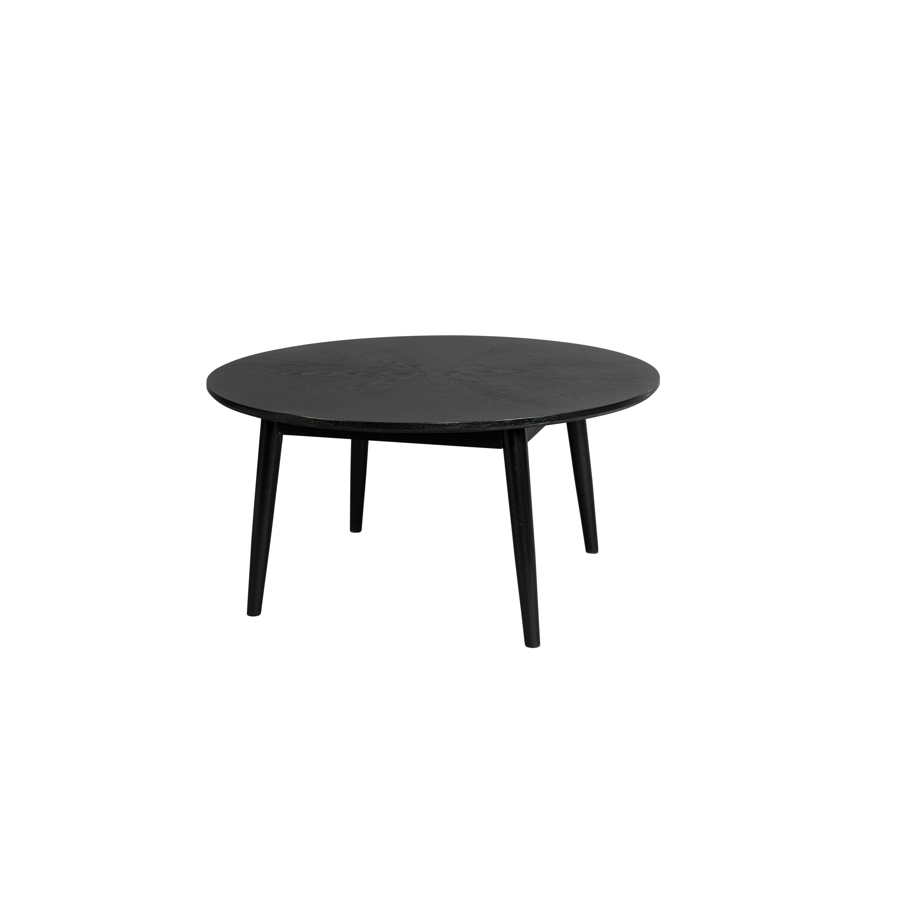 Housecraft Living Fabio Salontafel Rond 80 cm Hout Zwart