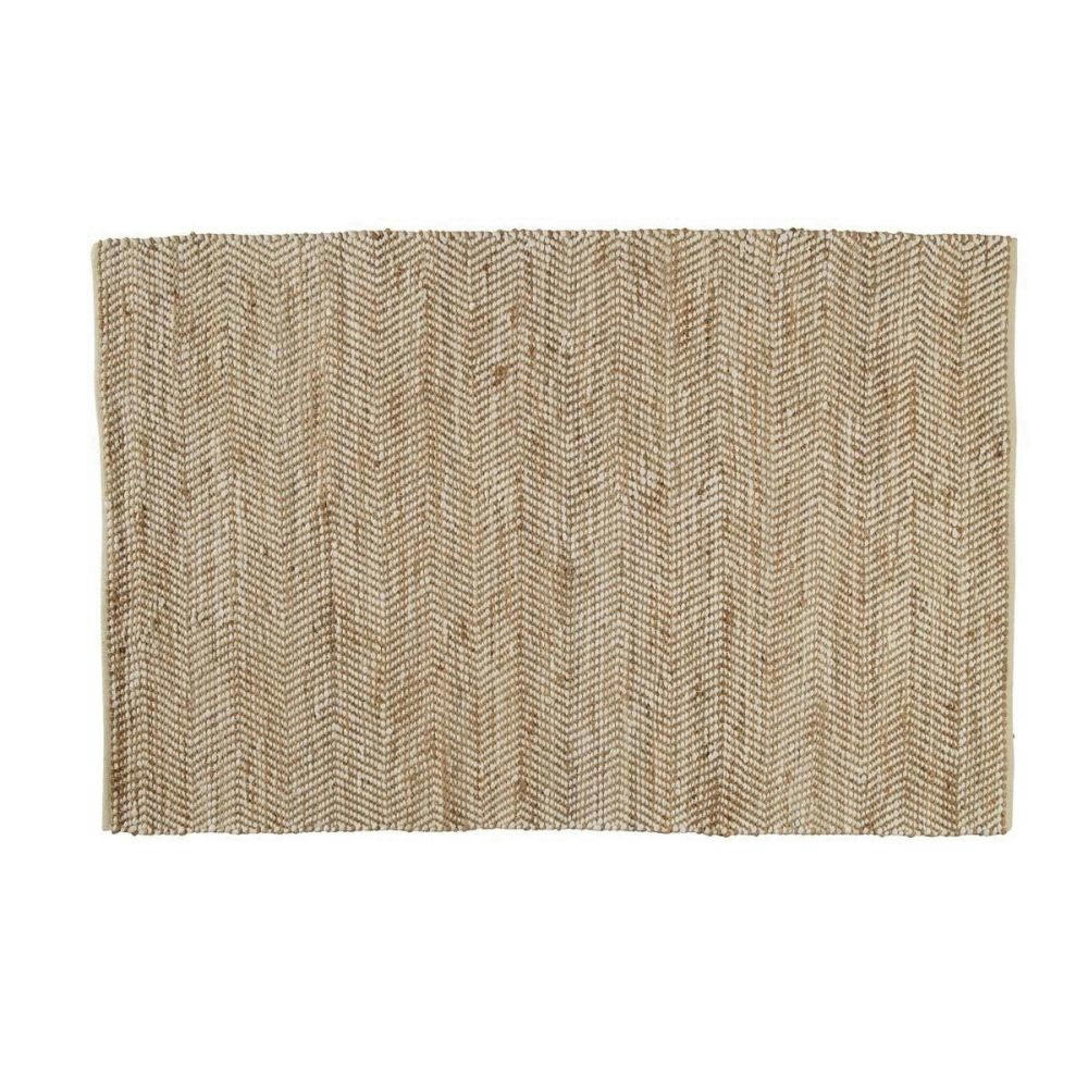 BARCELONE - Tapis en coton recyclé et jute tissés 160x230