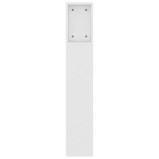 NNEVL Headboard Cabinet White 160x18.5x104.5 cm