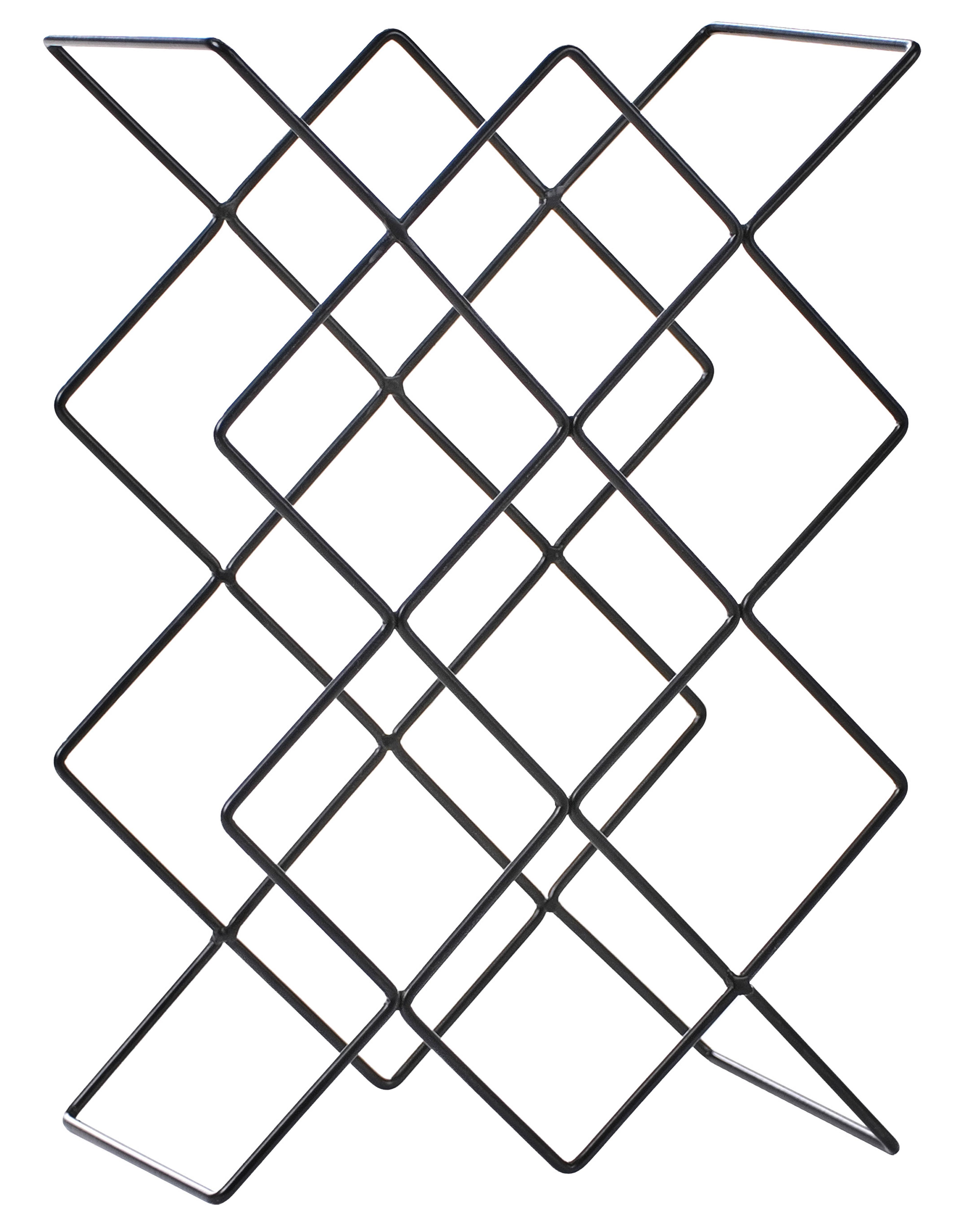 Wine Rack RATHKEALE Metal Black