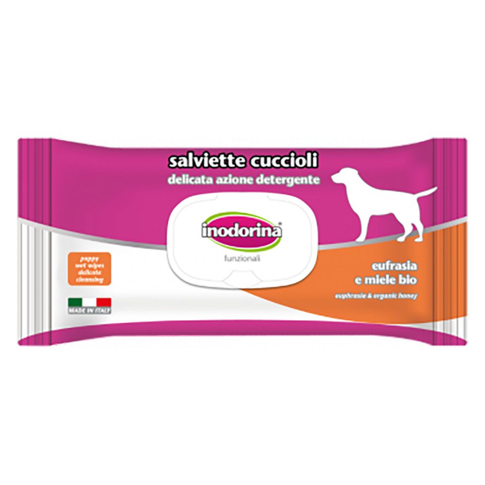 Inodorina wipes for puppies with Euphrasia and Organic Honey