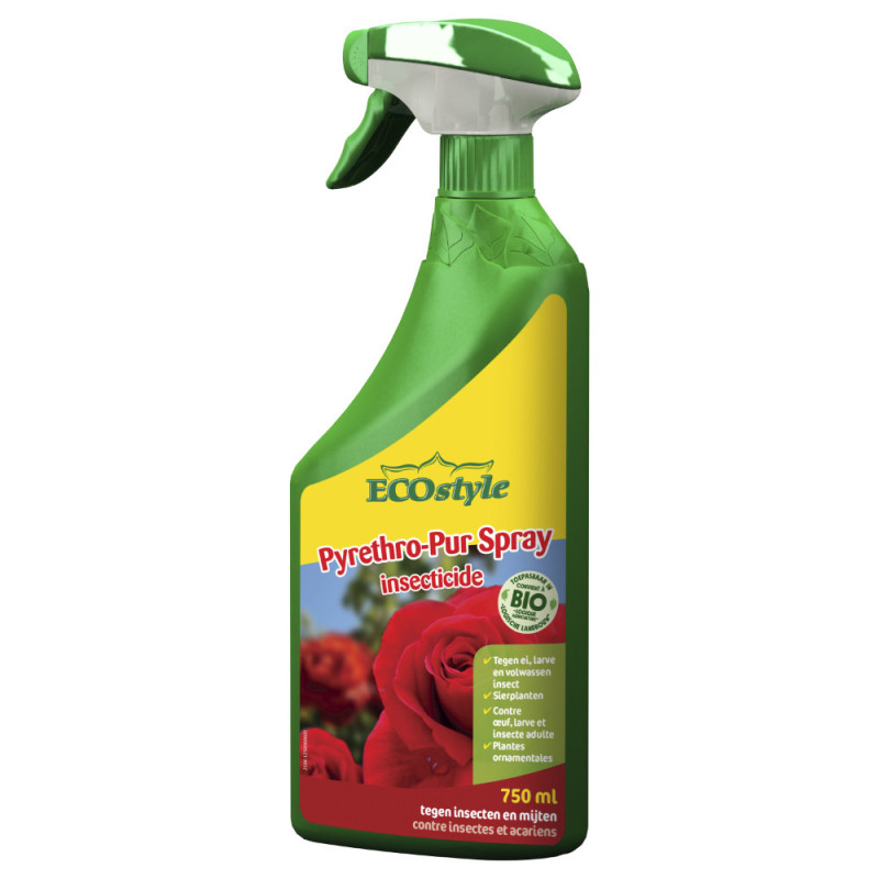 Spray insecticide Pyrethro-Pur contre les pucerons 0,75 L ECOSTYLE