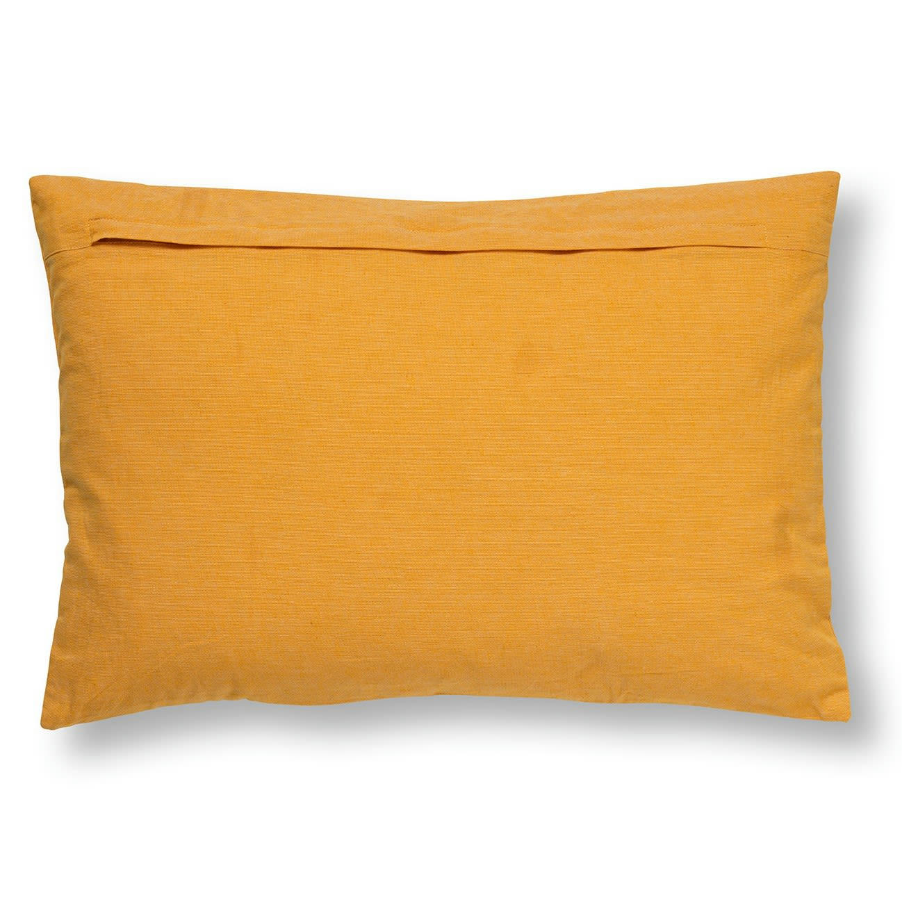 MADELIN - Housse de coussin jaune en coton-40x60 cm avec motif fleuri