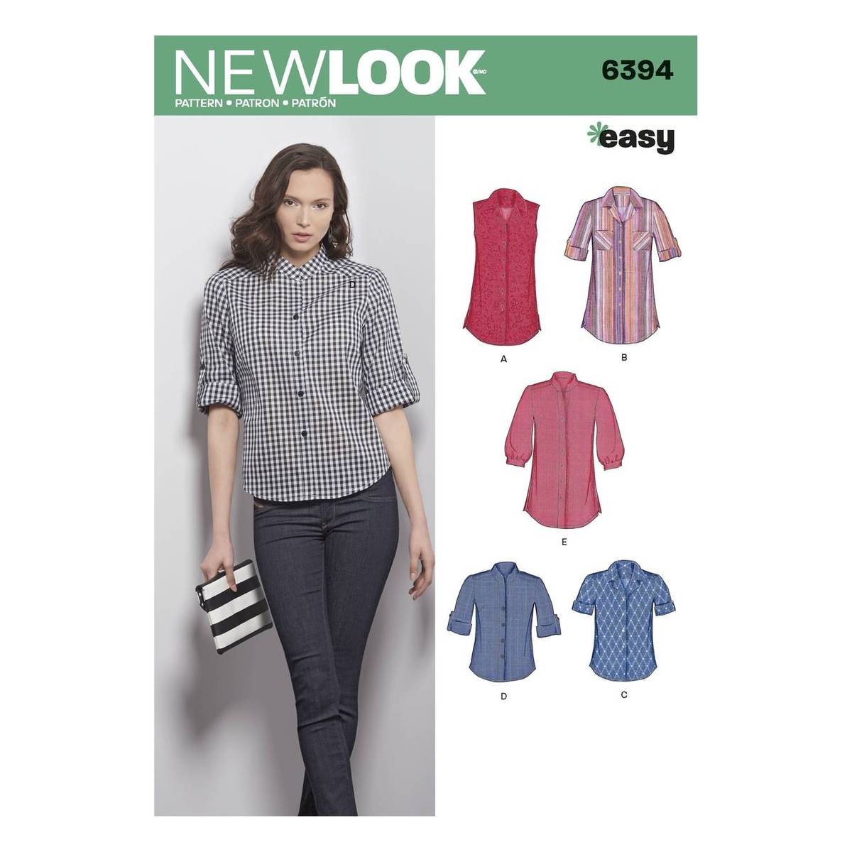 New Look Women's Shirt Sewing Pattern 6394