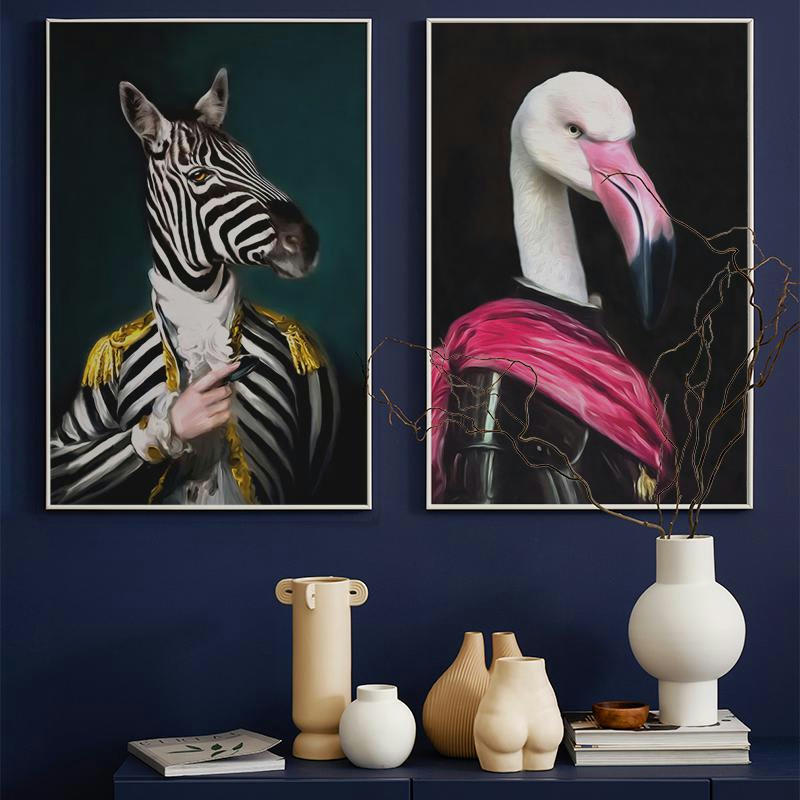 MISTER STRIPE - Affiche blanc & noir