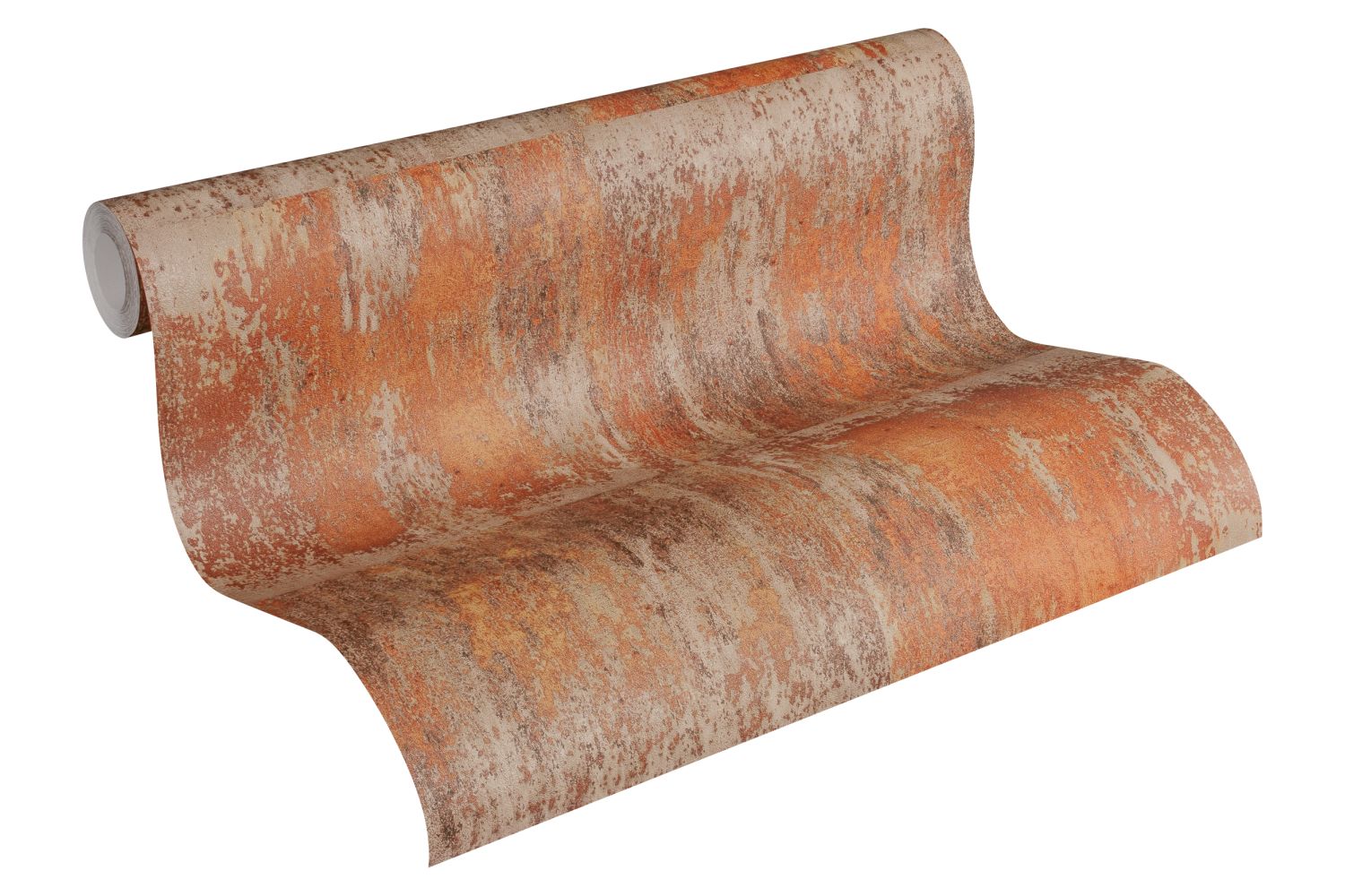 A.S. Création behang metalen platen roest bruin - 53 cm x 10.05 m - AS-361182