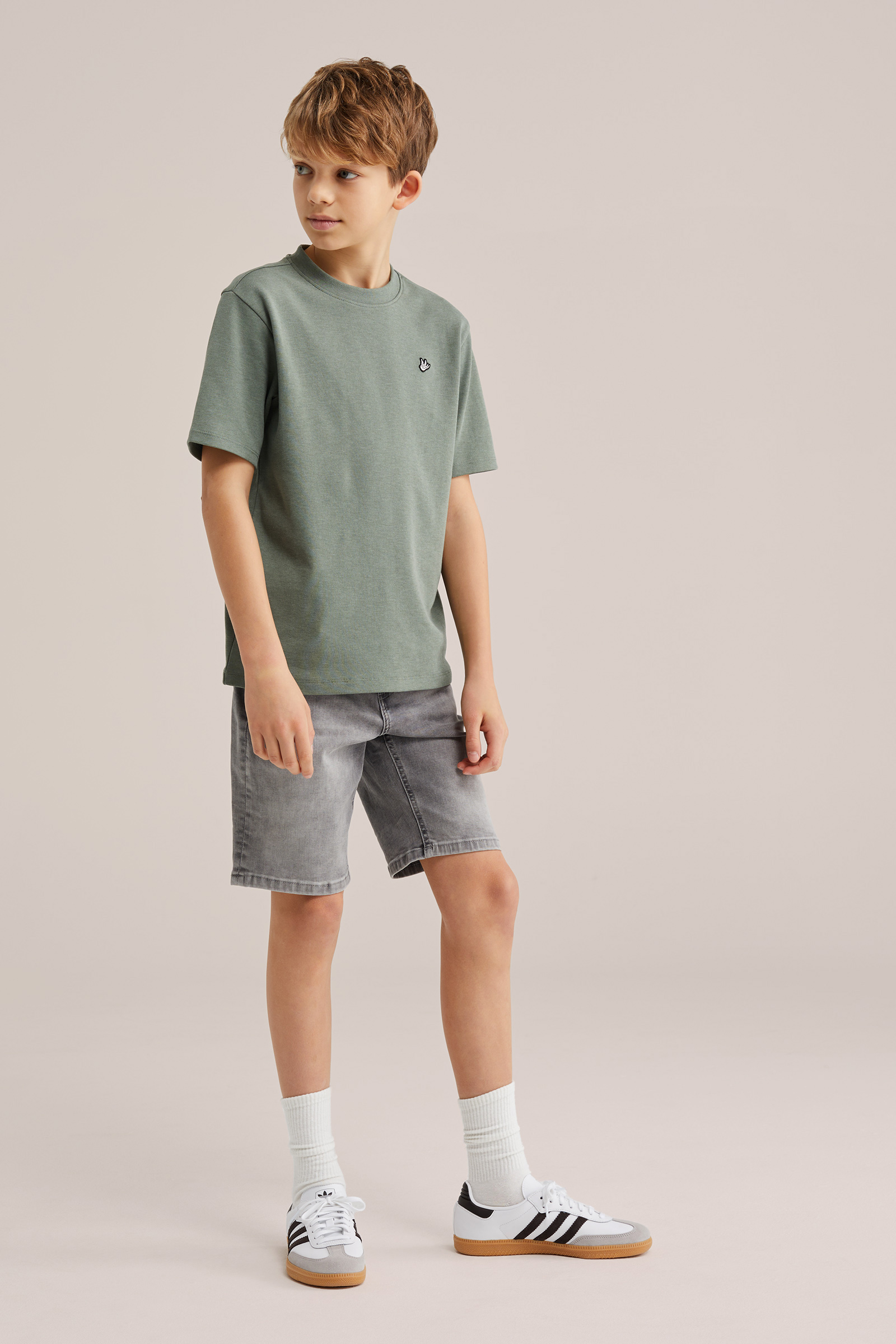 Jongens regular fit denim short