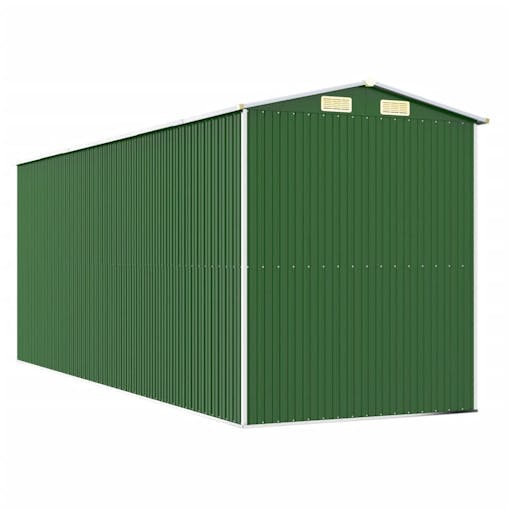 NNEVL Garden Shed Green 192x523x223 cm Galvanised Steel