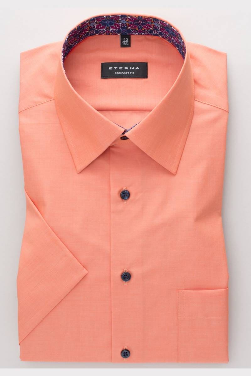 ETERNA Comfort Fit Hemd orange, Einfarbig