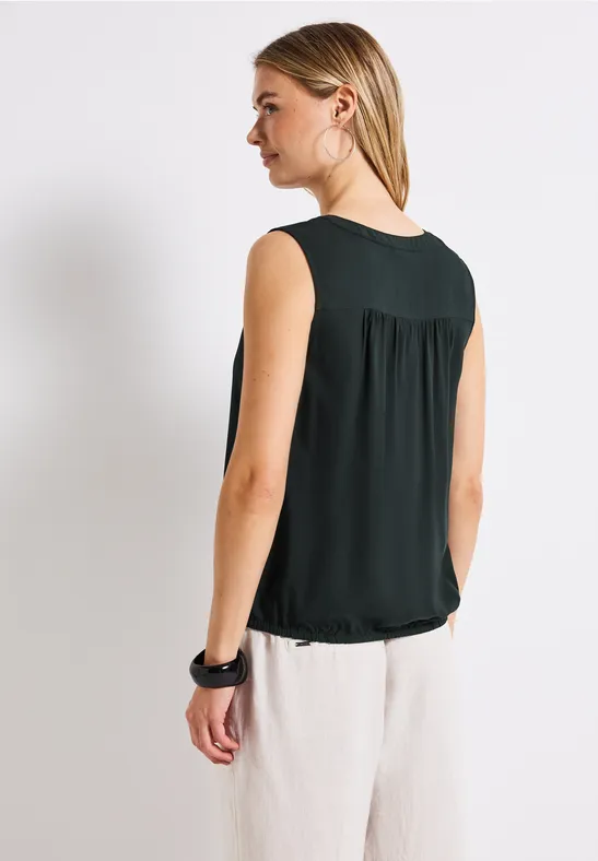 Blusentop in Unifarbe